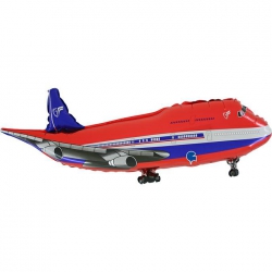 Balon foliowy z helem 12137 Samolot 74 cm