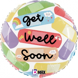 Balon foliowy z helem 62225 Get Well Soon 18 cali