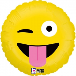 Balon foliowy z helem 65933 Emotka 18 cali