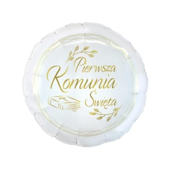 Balon foliowy z helem 70665 Pierwsza Komunia Święta 18 cali