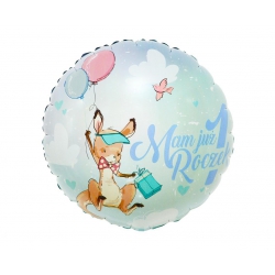 Balon foliowy z helem 28925 Mam już roczek 18 cali