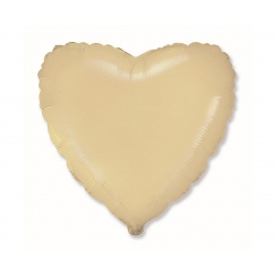 Balon z helem FX serce kremowe 14830 18 cali