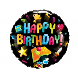Balon foliowy z helem 69223 happy birthday 18 cali
