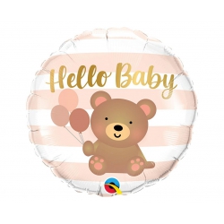 Balon foliowy z helem 66017 Hello Baby 18 cali