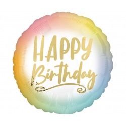 Balon foliowy z helem 12872 Happy Birthday 18 cali