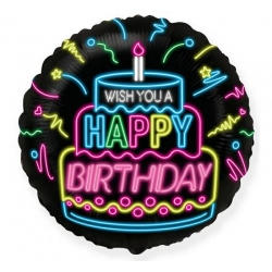 Balon foliowy z helem 12591 Happy Birthday 18 cali