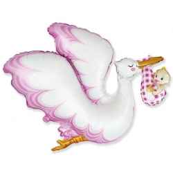 Balon foliowyz helem 11747 Bocian 80x96 cm