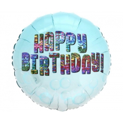 Balon foliowy  z helem 17785 Happy Birthday 17 cali