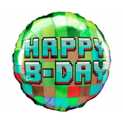Balon foliowy  z helem 47393 Happy Birthday 17 cali