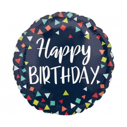 Balon foliowy  z helem 06772 Happy Birthday 17 cali