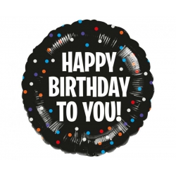 Balon foliowy  z helem 90620 Happy Birthday 17 cali