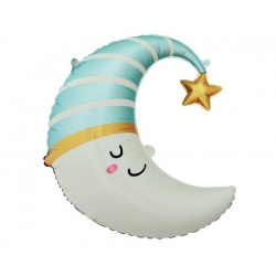 Balon foliowy  z helem 13509 Księżyc Błękitny 56x68 cm