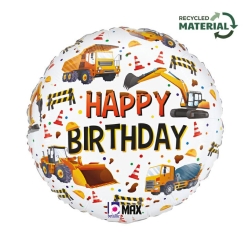 Balon foliowy z helem 64687 Happy Birthday 18 cali
