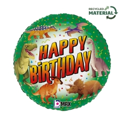Balon foliowy z helem 64717 Happy Birthday 18 cali