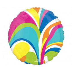 Balon foliowy  z helem 71251 Marble 17 cali