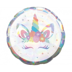 Balon foliowy  z helem 08080 Jednorożec 18 cali