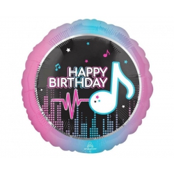 Balon foliowy  z helem 31965  Happy Birthday 17 cali