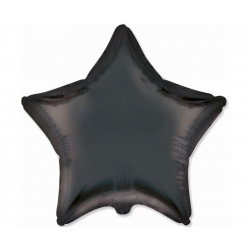 Balon z helem FX gwiazda czarna 17251 matowa 18 cali