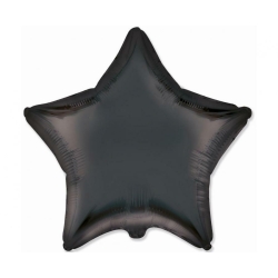 Balon z helem FX gwiazda czarna 17251 matowa 18 cali