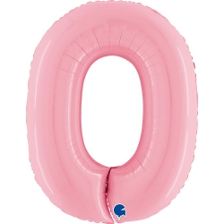 Cyfra jasny róż 0 grabo 102 cm 60704