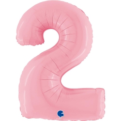 Cyfra jasny róż 2 grabo 102 cm 60728