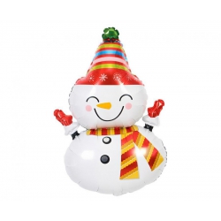 Balon foliowy z helem 22662 Bałwanek 81x46 cm