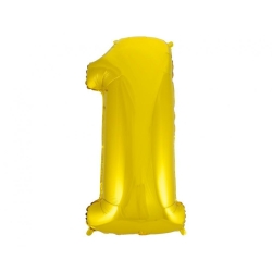 Cyfra 1 złota  B&C 92 cm 32245