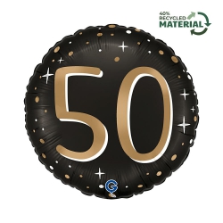 Balon foliowy z helem 82252 pięćdziesiąte urodziny 18 cali