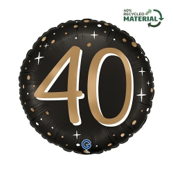 Balon foliowy z helem 82245 czterdzieste urodziny 18 cali