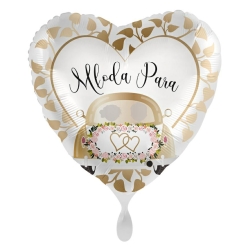 Balon foliowy z helem 92833 Młoda Para 17 cali
