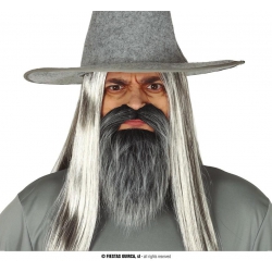 Broda z wąsami siwa 11572