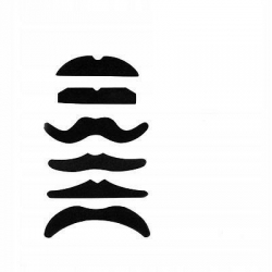 Wąsy czarne 6 szt. 25882