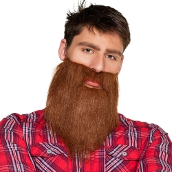 Broda z wąsami ruda 01841