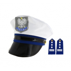 Czapka Policjanta z pagonami 65206