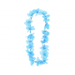 Naszyjnik Hawajski błękitny 15341  z koralikami