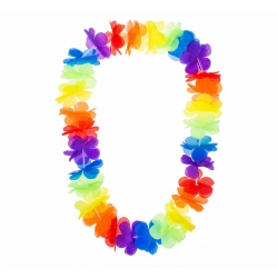 Naszyjnik hawajski kolorowy neon 10298