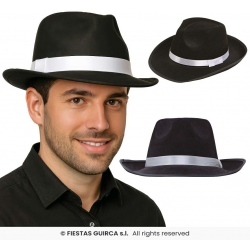 Kapelusz Al Capone czarny 13506