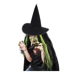 Kapelusz Czarownicy Flokowany 90464