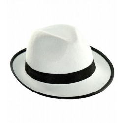 Kapelusz Al Capone biały 21100
