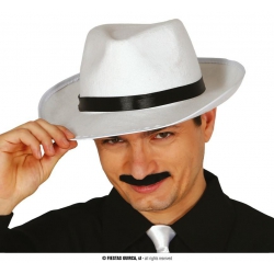 Kapelusz Al Capone biały 13507