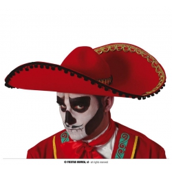 Sombrero czerwone 56 cm 13188