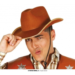 Kapelusz kowboja brązowy 13548