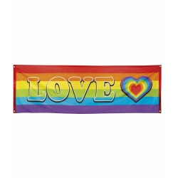 Baner Love tęczowy 44727