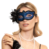 Maska Wenecka Blu z Kwiatem 16823