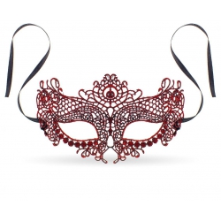 Maska Ażurowa bordowa 11450