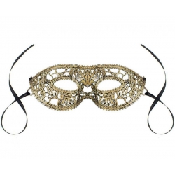 Maska ażurowa złota 18572