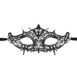 Maska Ażurowa czarna 13551