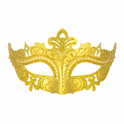 Maska Karnawałowa Złota 16829