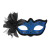 Maska Wenecka Blu z Kwiatem 16823