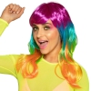 Peruka Disco tęczowa 85702